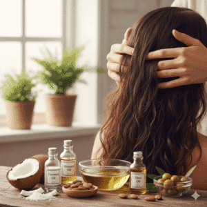 बादाम, नारियल और जैतून का तेल से बालों को मजबूत बनाने का उपाय